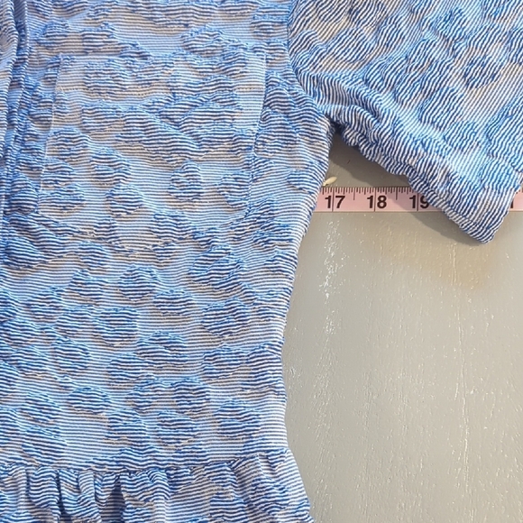 Shrimps‎ Henry Cloque Dress Blue size 6 - Picture 9 of 12